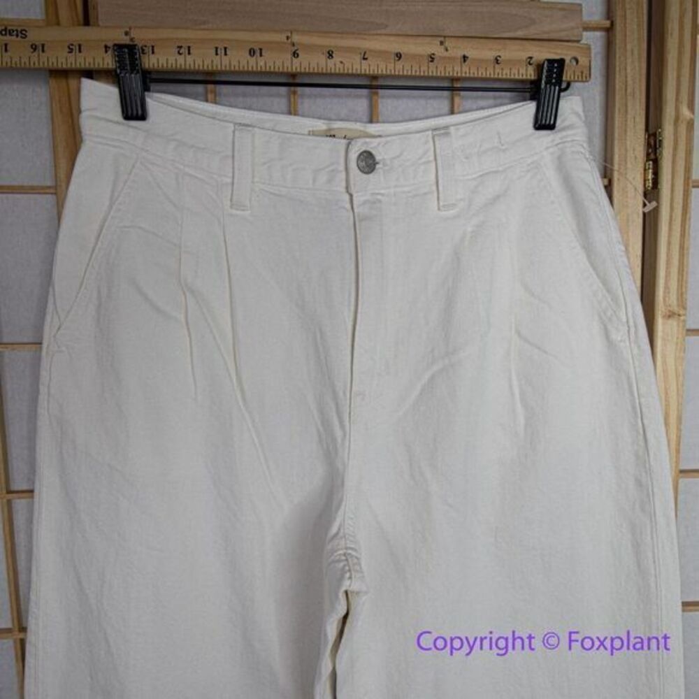 NEW Madewell The Harlow Wide-Leg Jean in Tile White, 23 - Picture 5 of 15